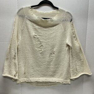 POL SMALL SWEATER DISTRESSED PTP:20" POL DISTRESSED SWEATER